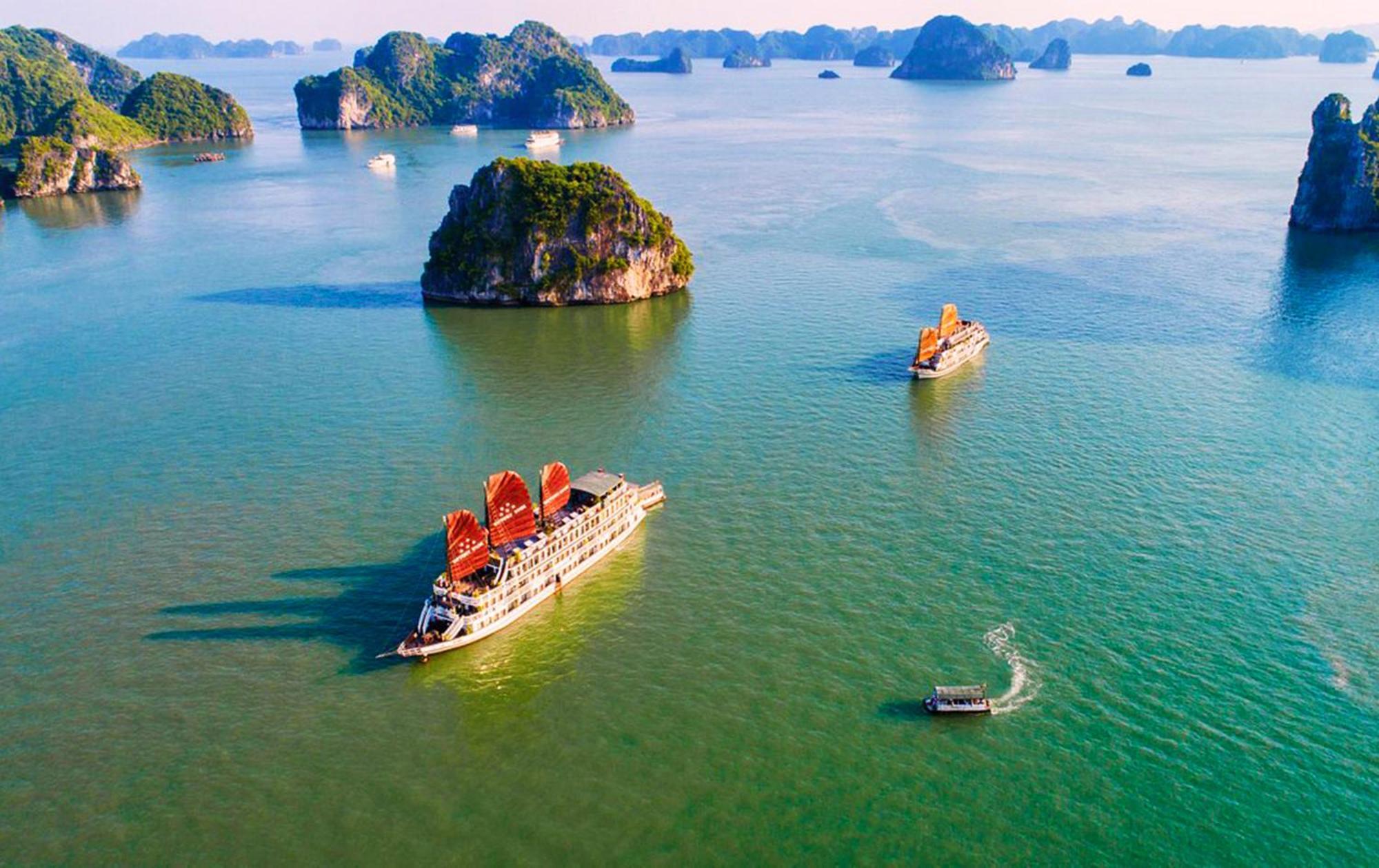 ホテル Halong Arcadia Cruise ハロン エクステリア 写真